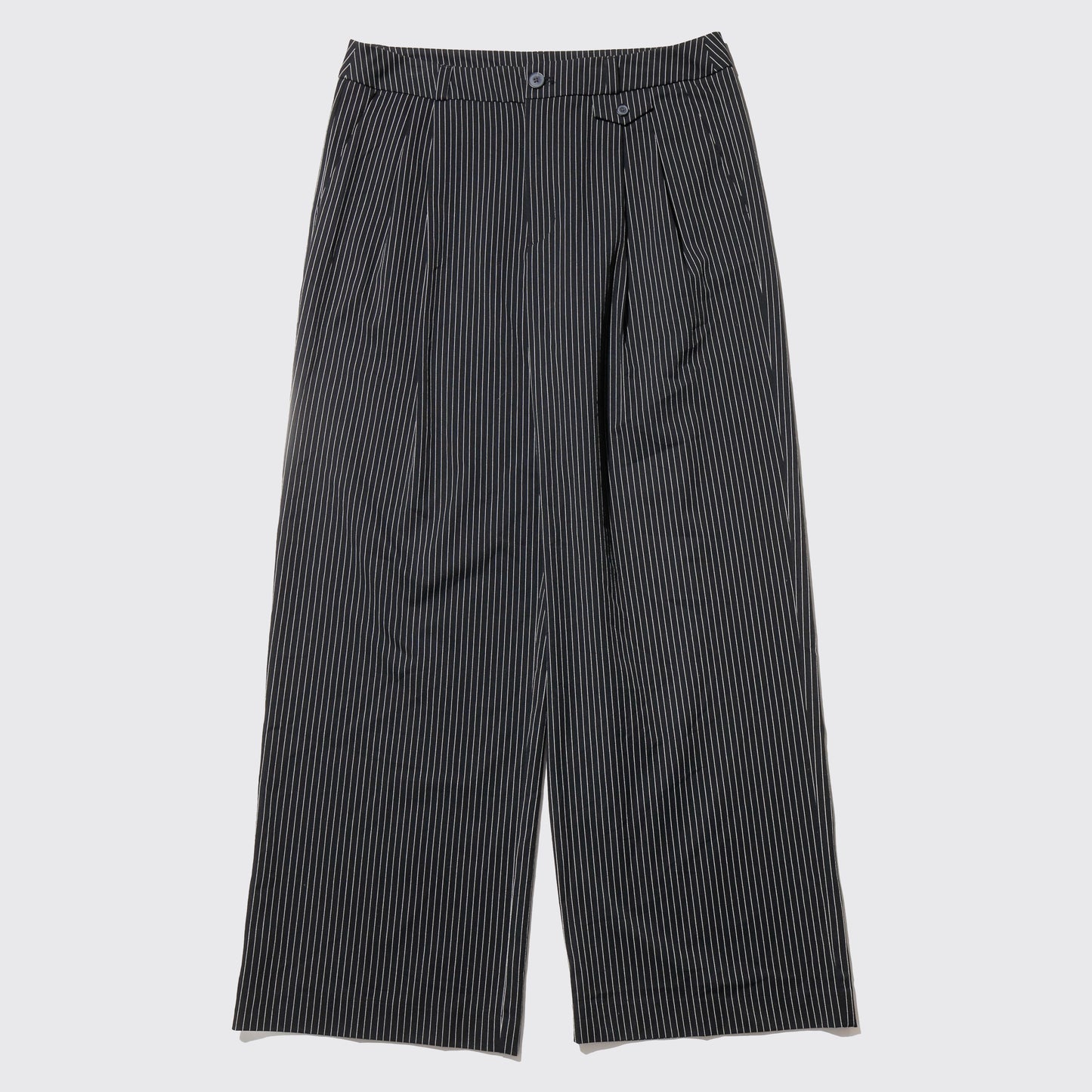 vintage tucked stripe wide slacks