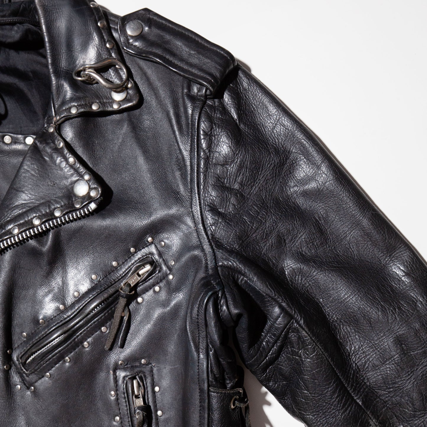 vintage custom leather riders jacket