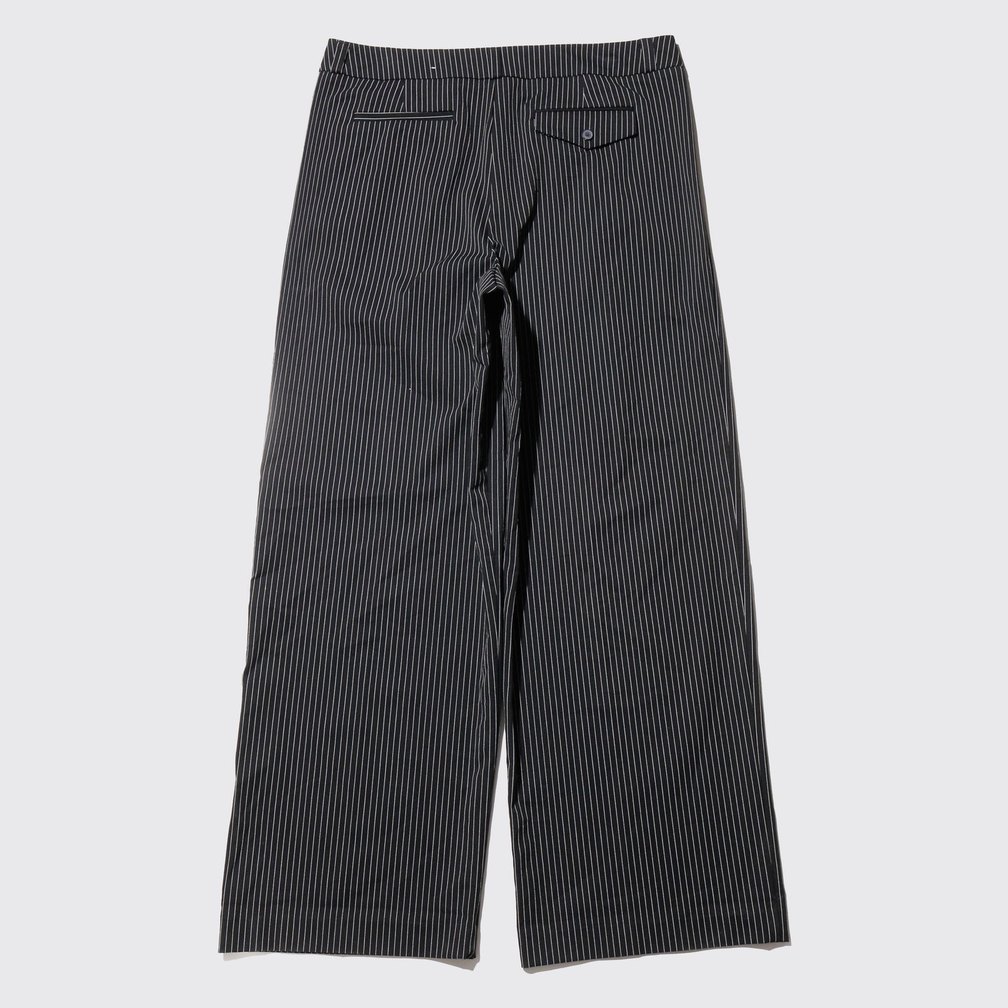 vintage tucked stripe wide slacks