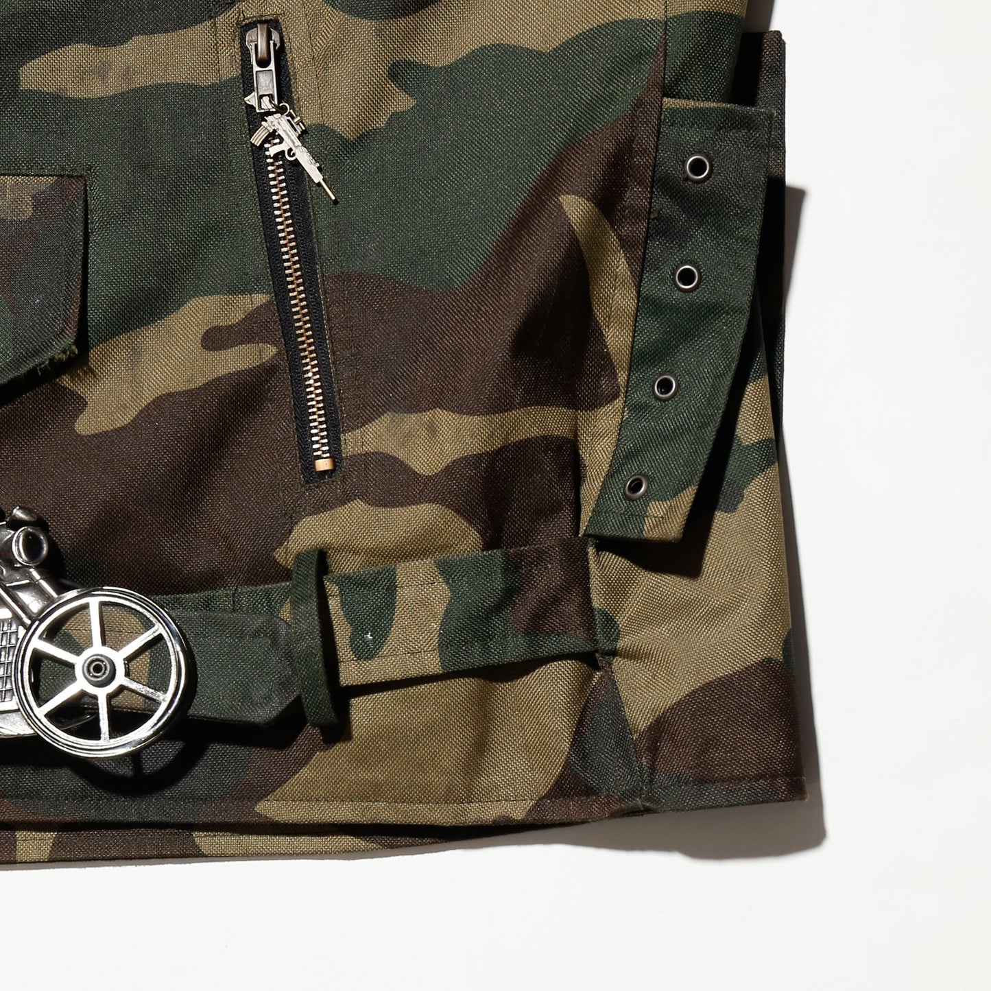 *one-off custom camouflage riders jacket
