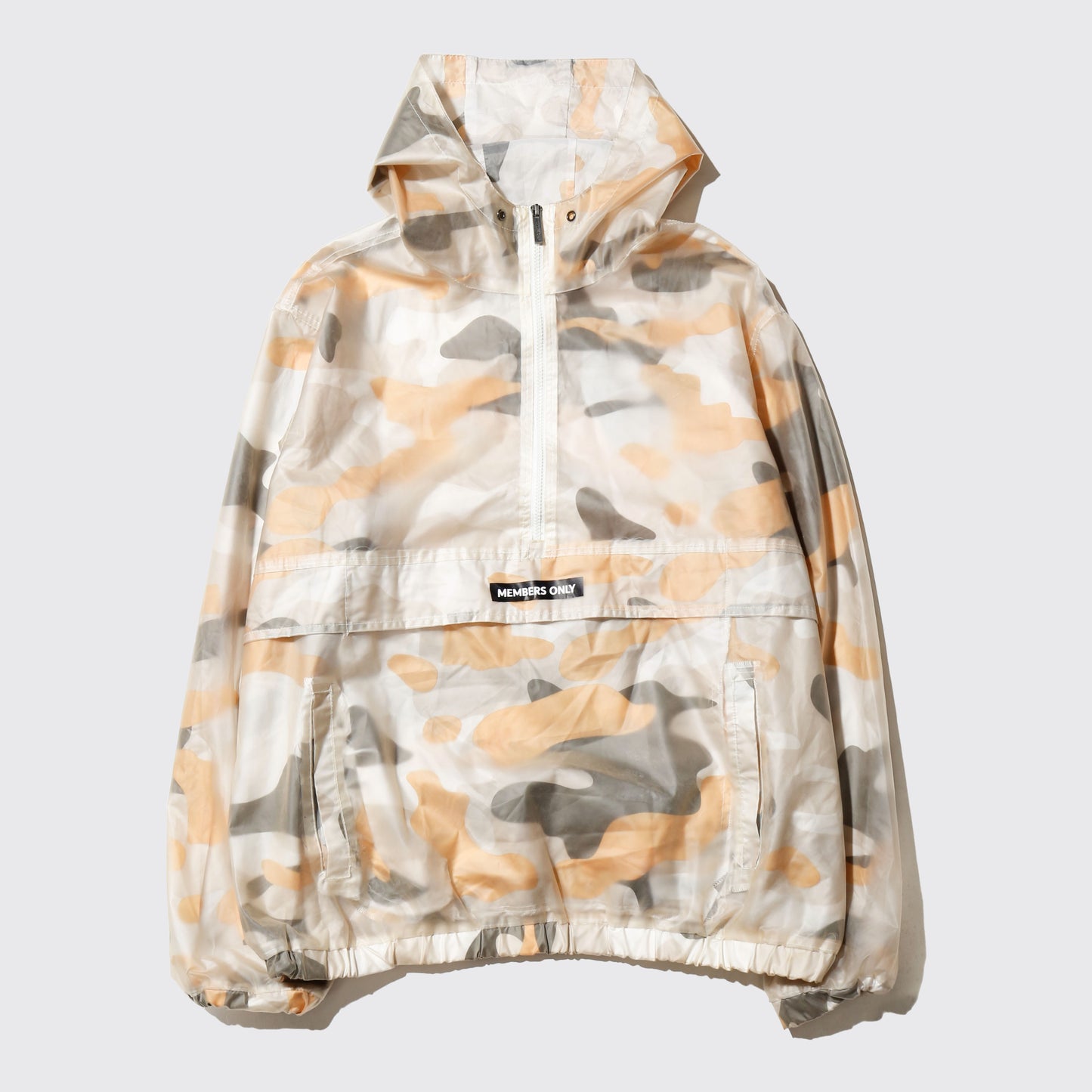 vintage mambers only transparent camo anorack