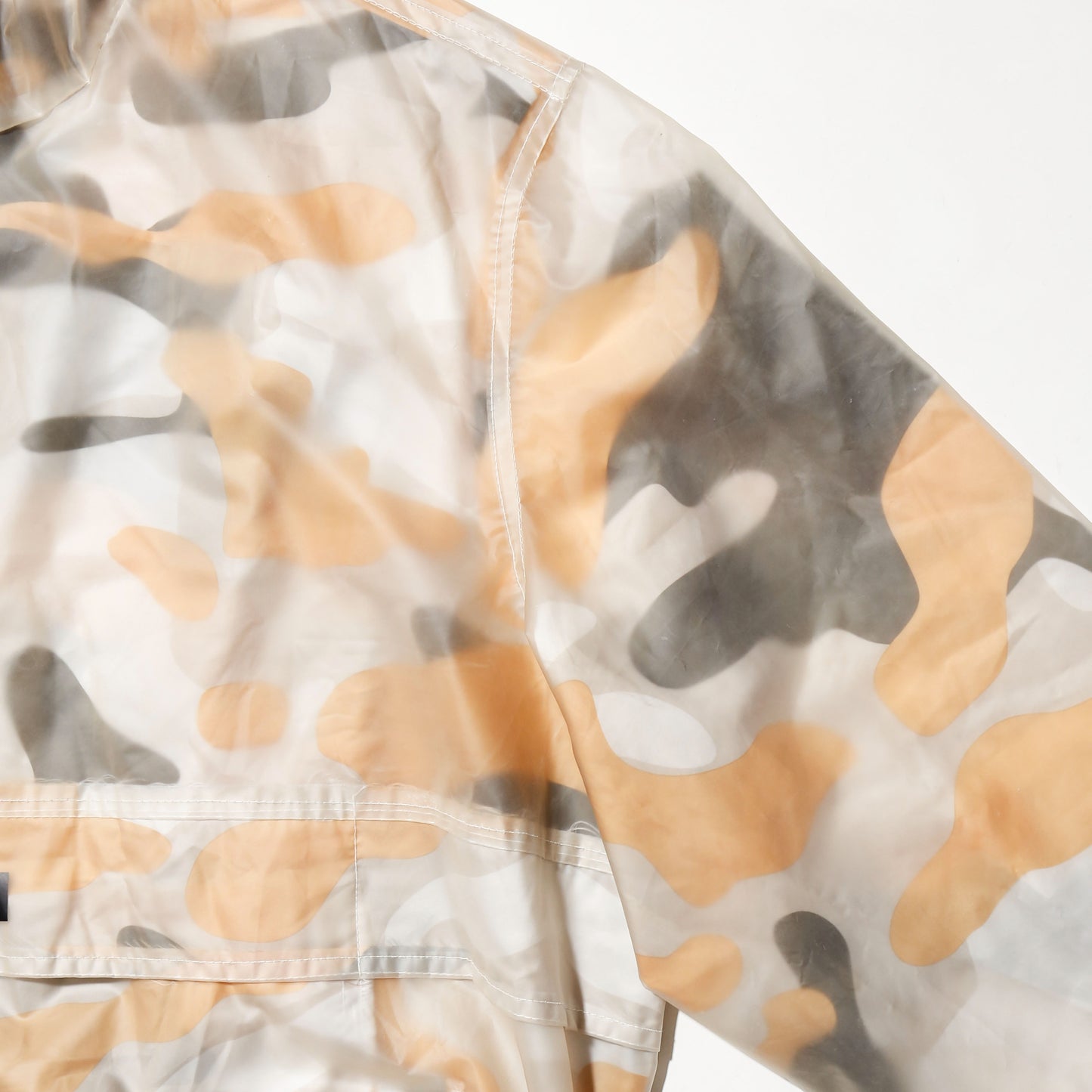 vintage mambers only transparent camo anorack