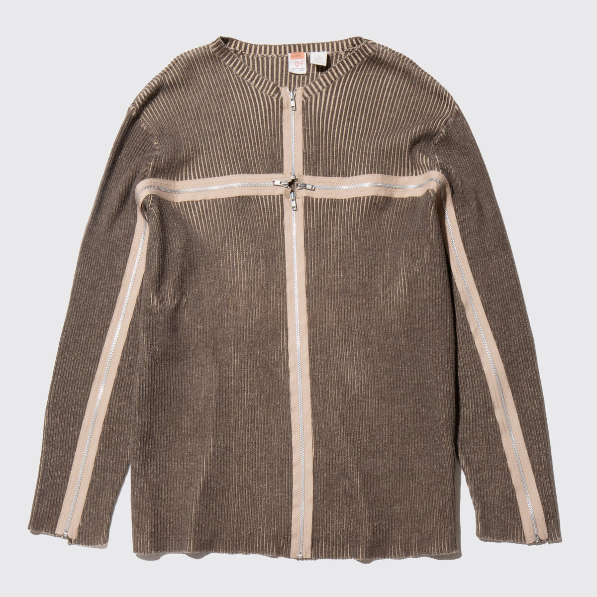 *one-off cross zip sweater