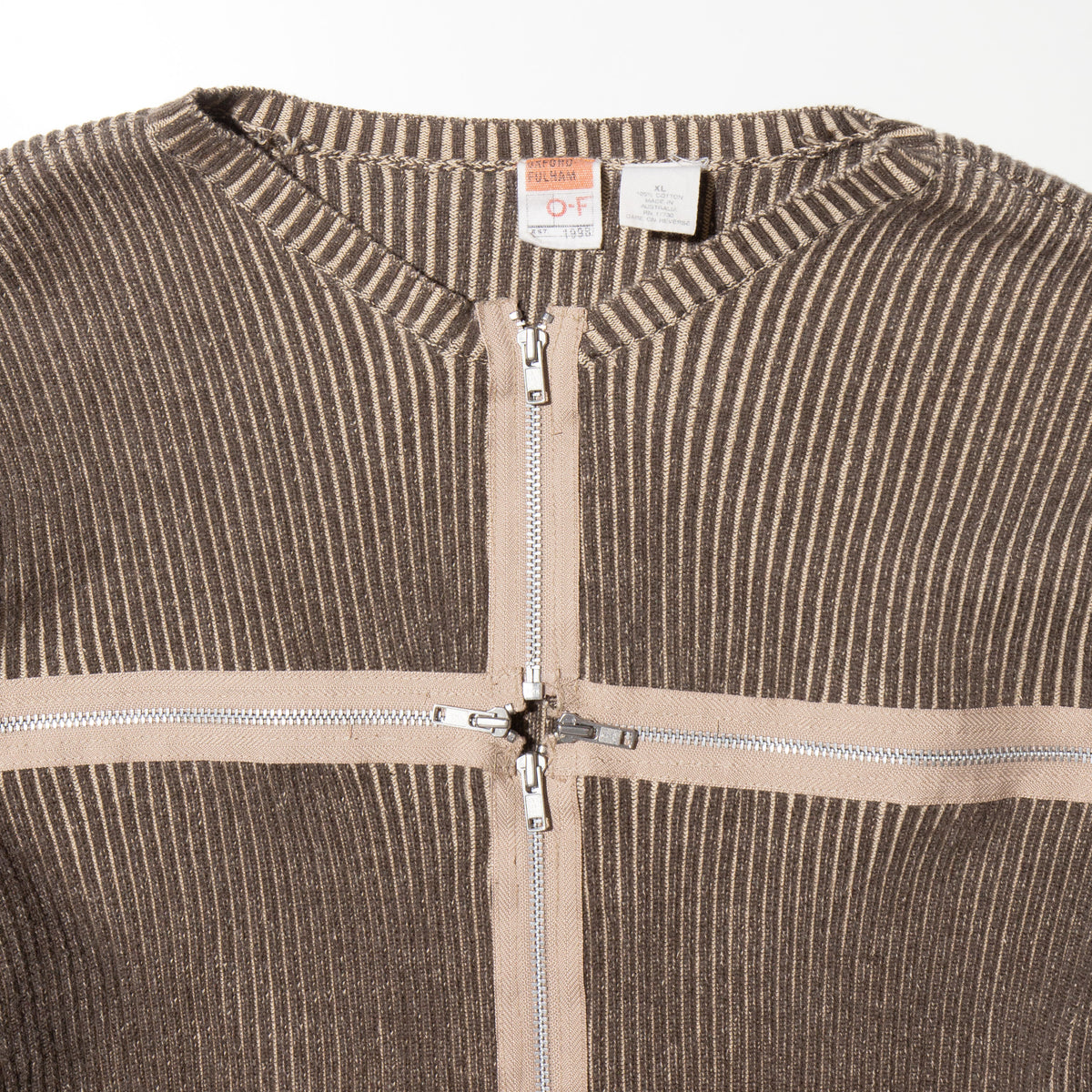*one-off cross zip sweater