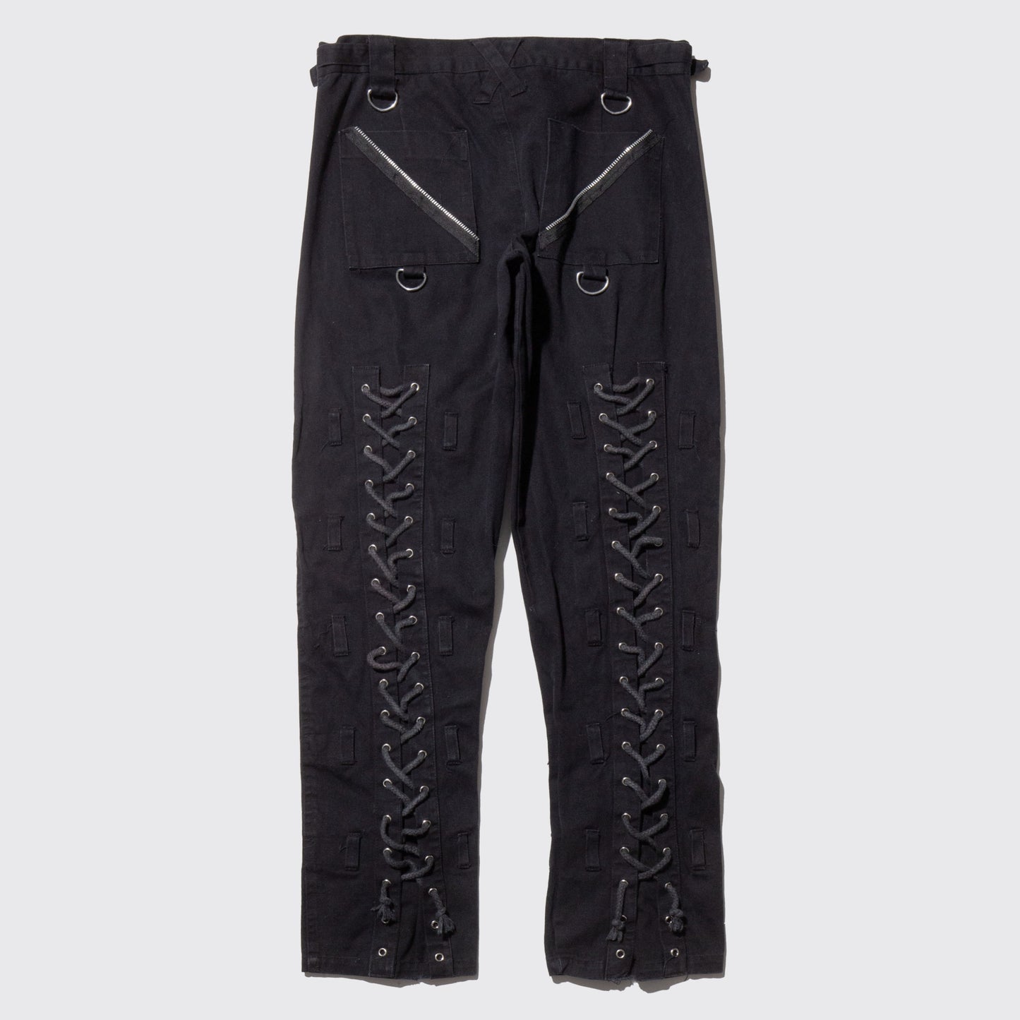 vintage lace up bondage trousers