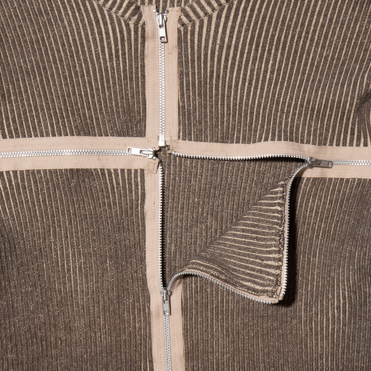 *one-off cross zip sweater