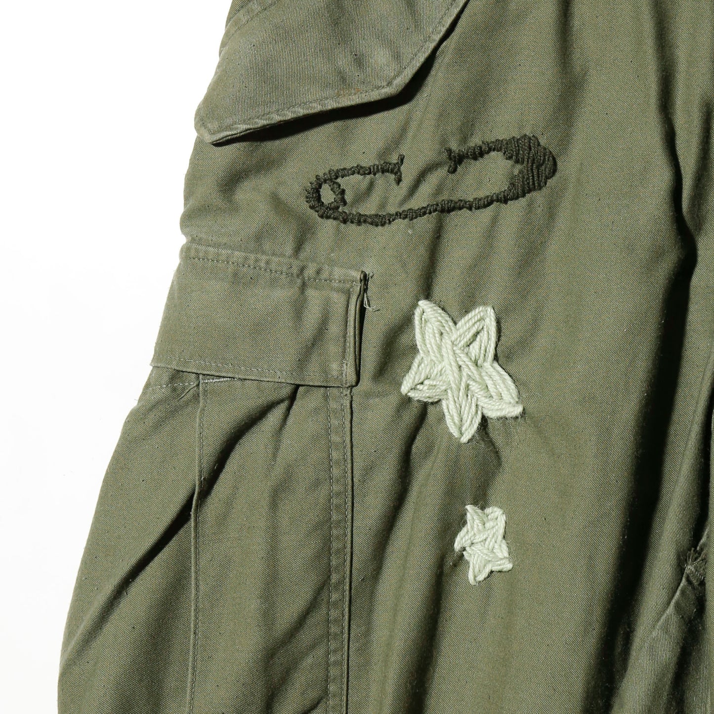 *one-off 60’s craft m-65 cargo shorts, *cut off