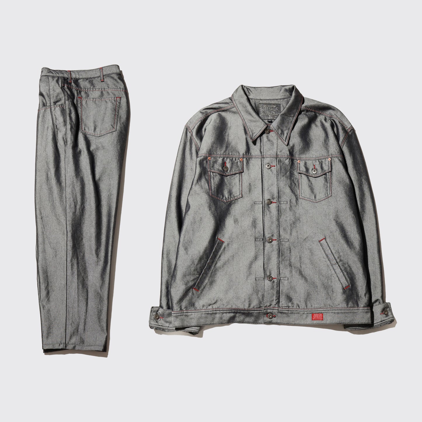 vintage 90-00's guess metalic baggy set up