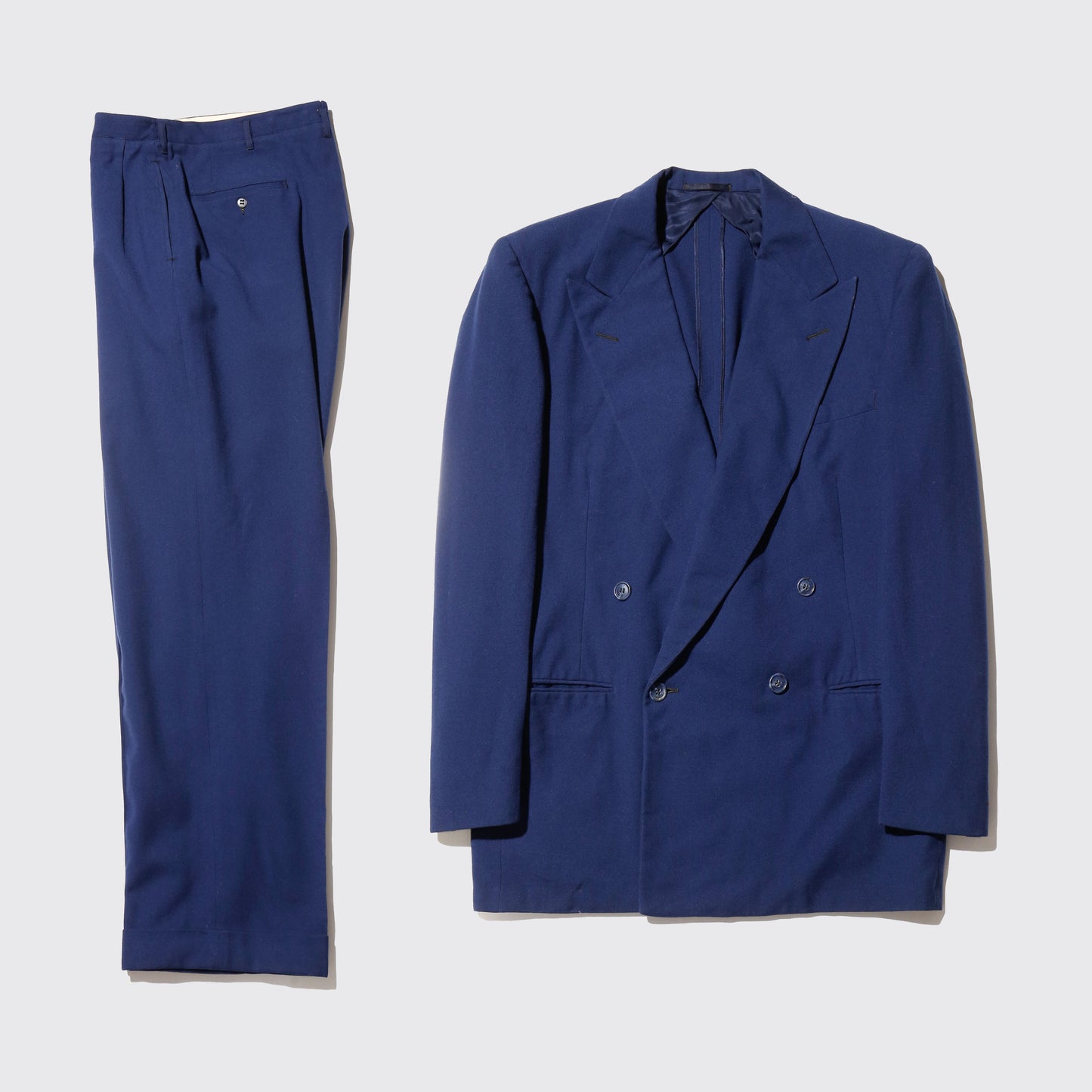 vintage gabardine double breasted set up