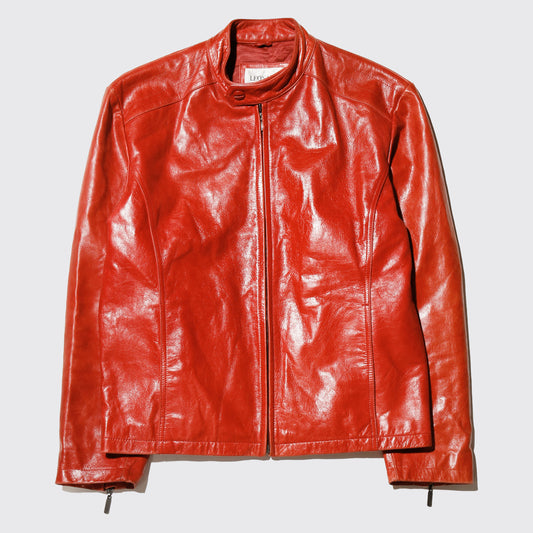 vintage single leather jacket