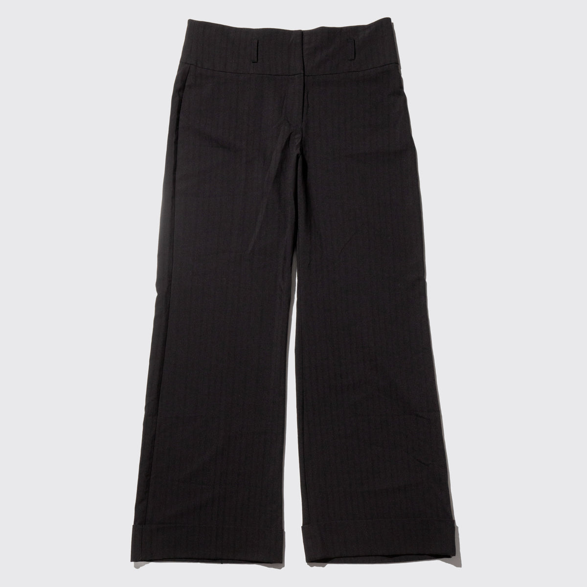 vintage stripe high waist flare slacks