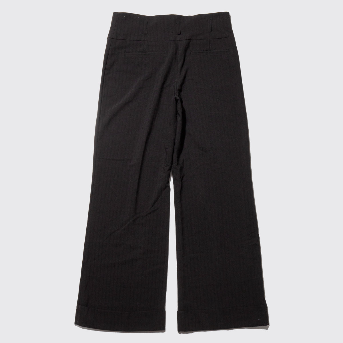 vintage stripe high waist flare slacks