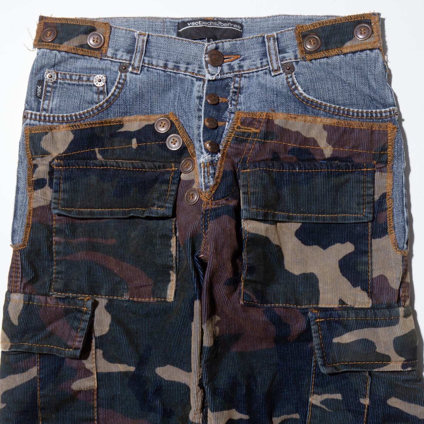 vintage docking camo jeans