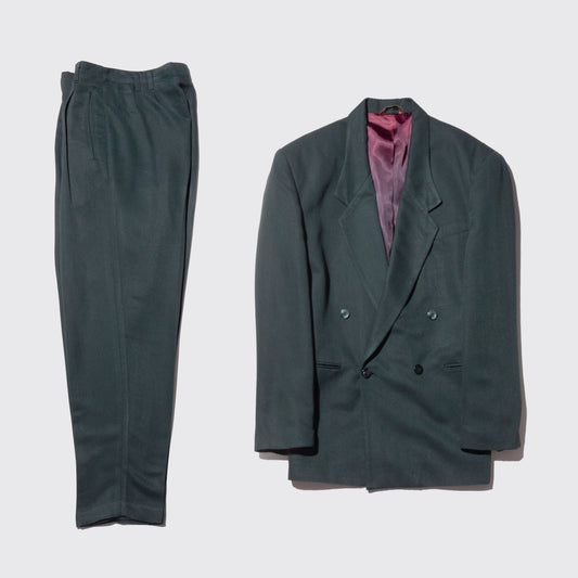 vintage gabardine double breasted set up