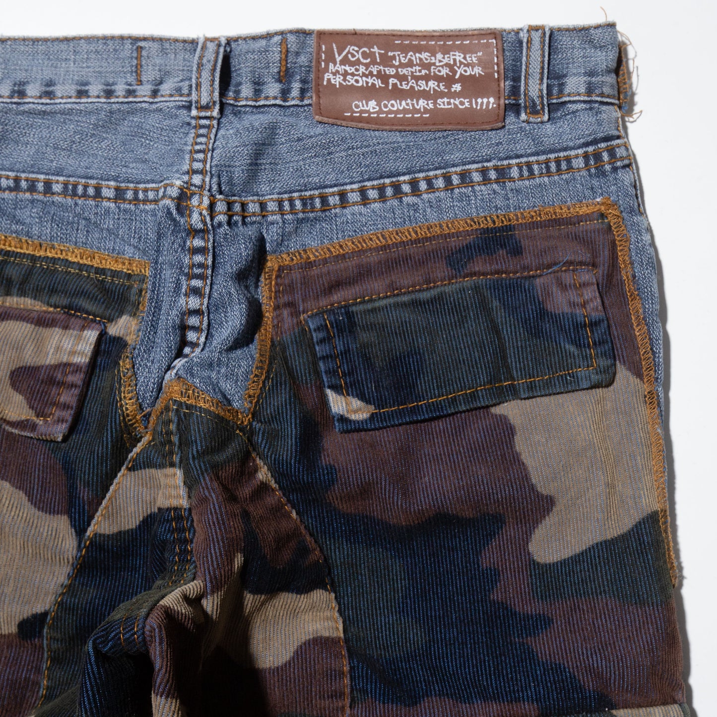 vintage docking camo jeans