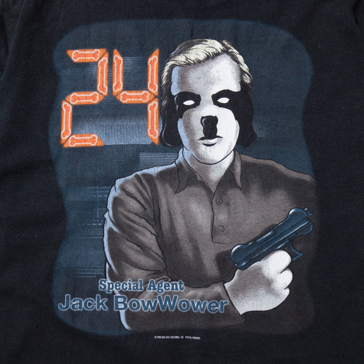 vintage 05's 24 Jack BowWower parody t-shirt