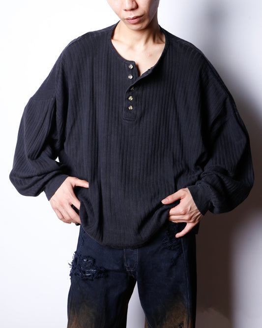 vintage ribbed wide pullover
