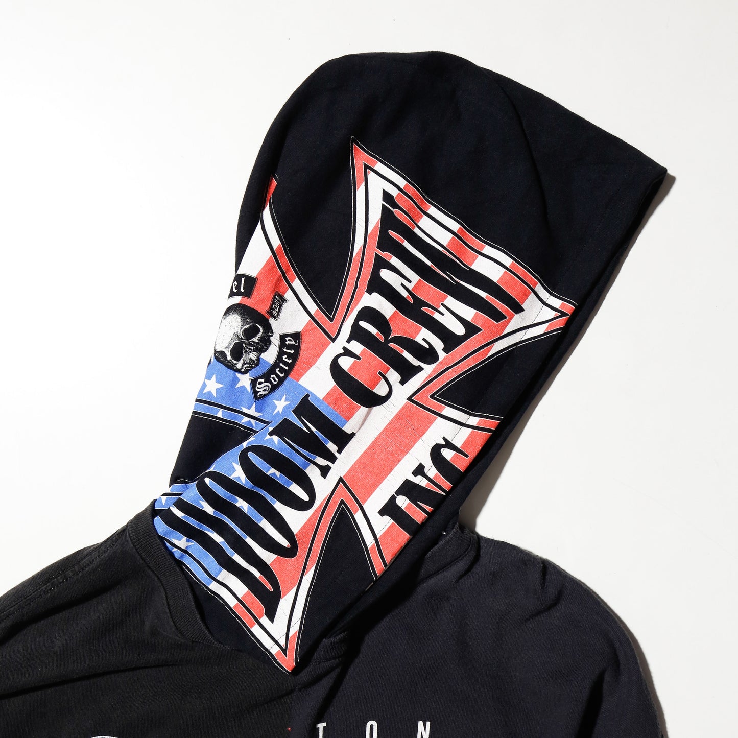 *one-off hybrid hooded cut sew, with detachable gloves