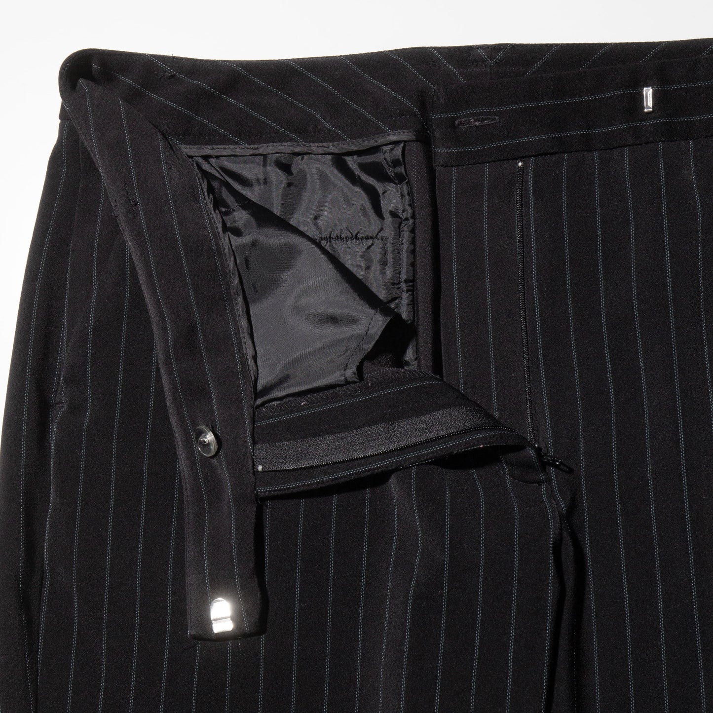 vintage low rise stripe wide slacks
