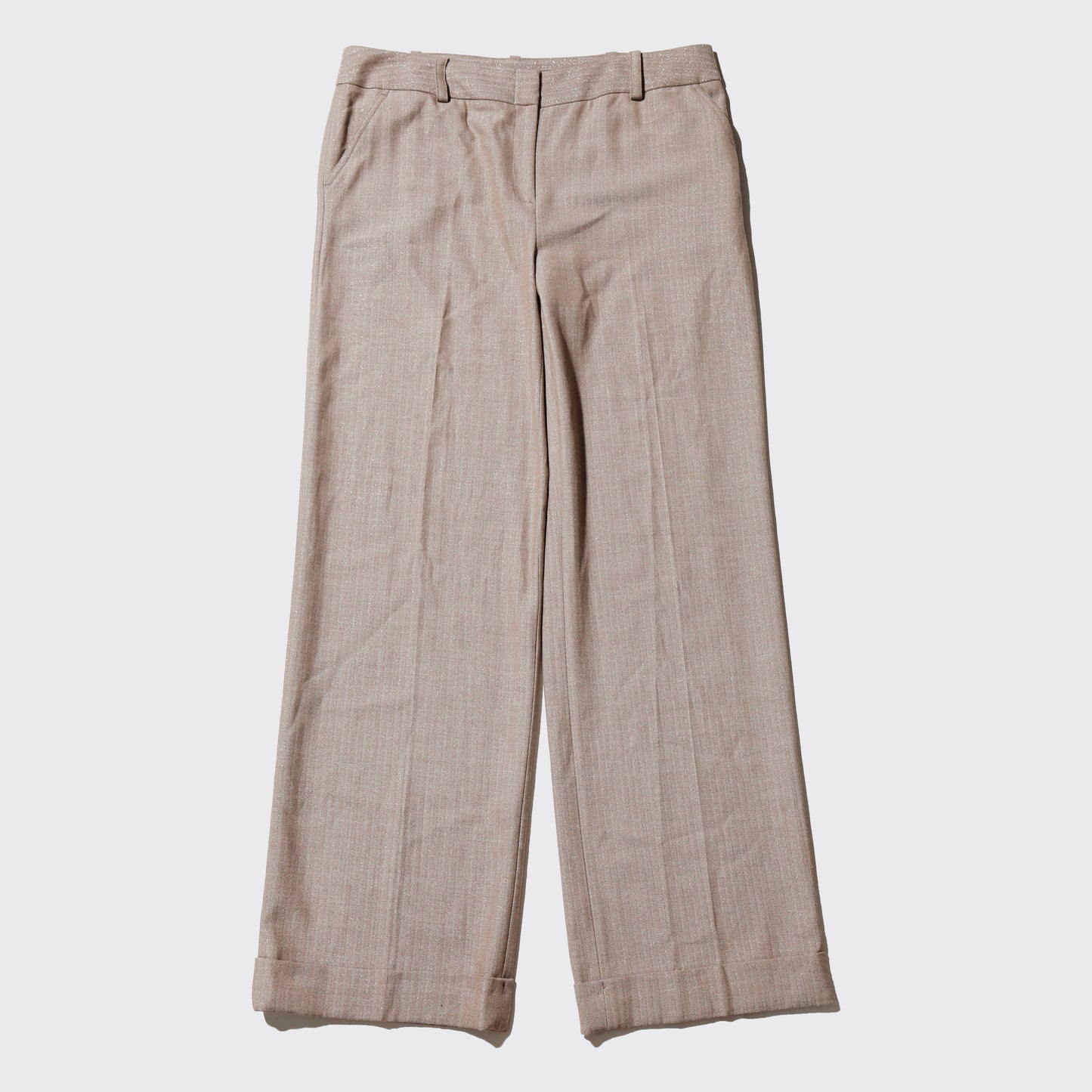 vintage low rise lame wide slacks
