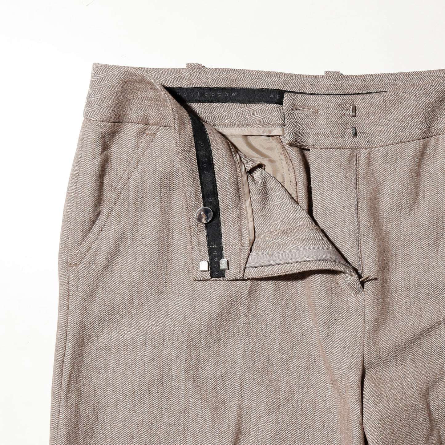 vintage low rise lame wide slacks
