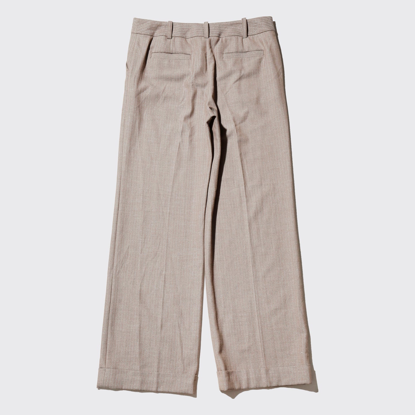 vintage low rise lame wide slacks