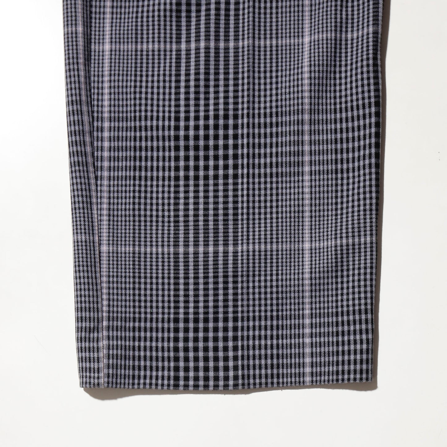 vintage belted glen check wide slacks