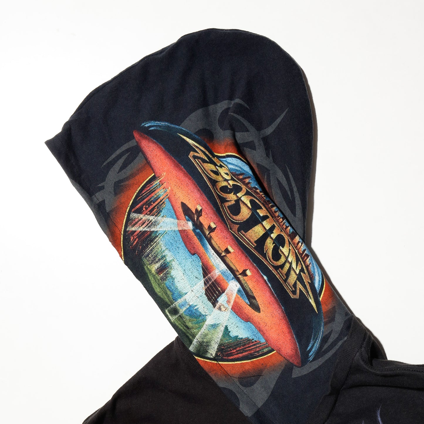 *one-off hybrid hooded cut sew, with detachable gloves