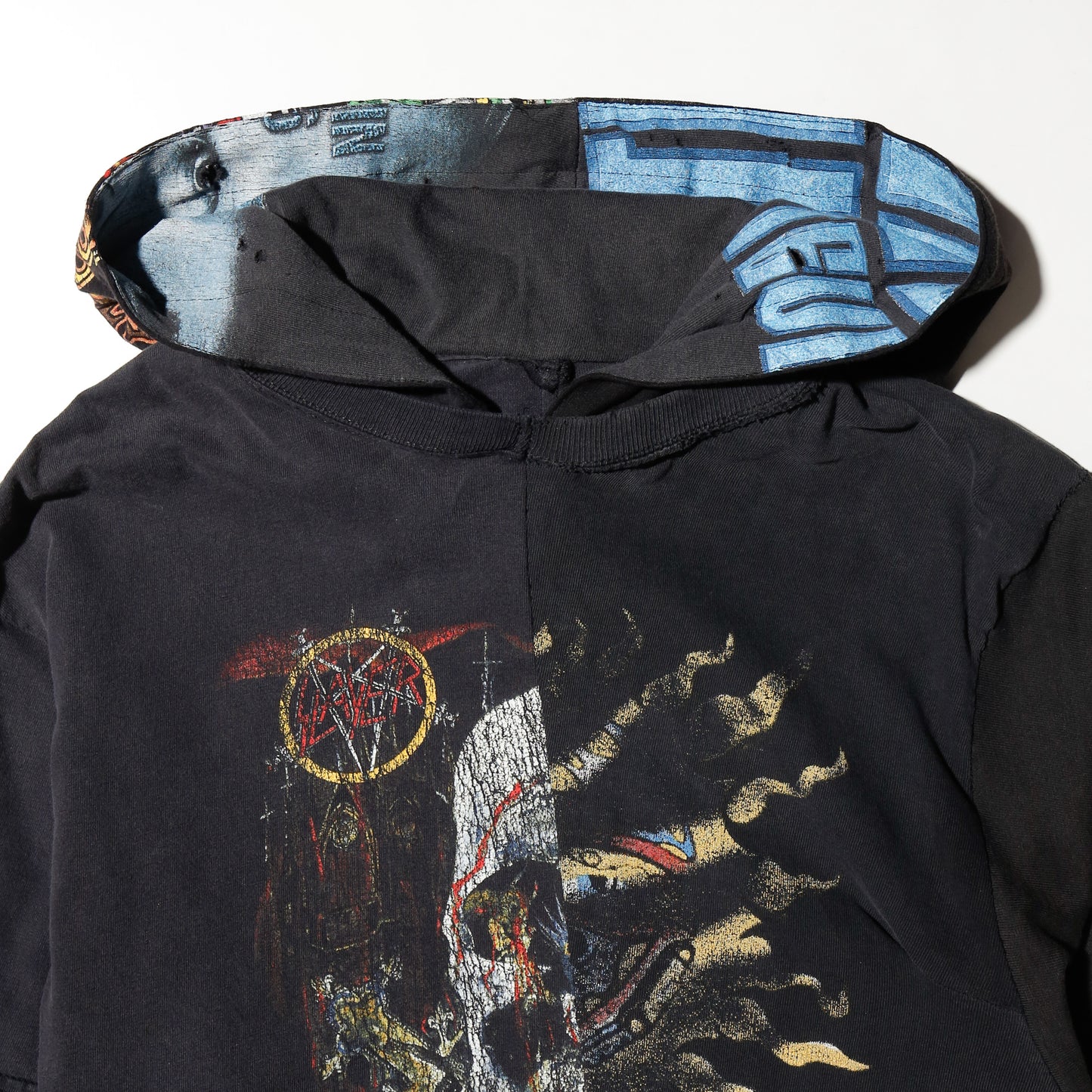 *one-off hybrid hooded cut sew, with detachable gloves