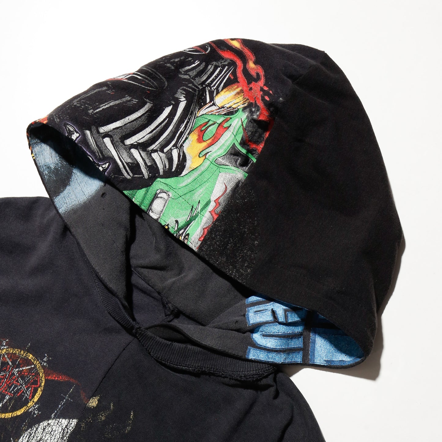 *one-off hybrid hooded cut sew, with detachable gloves