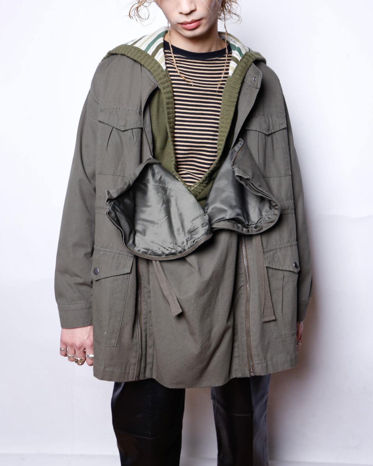 vintage deformed field jacket