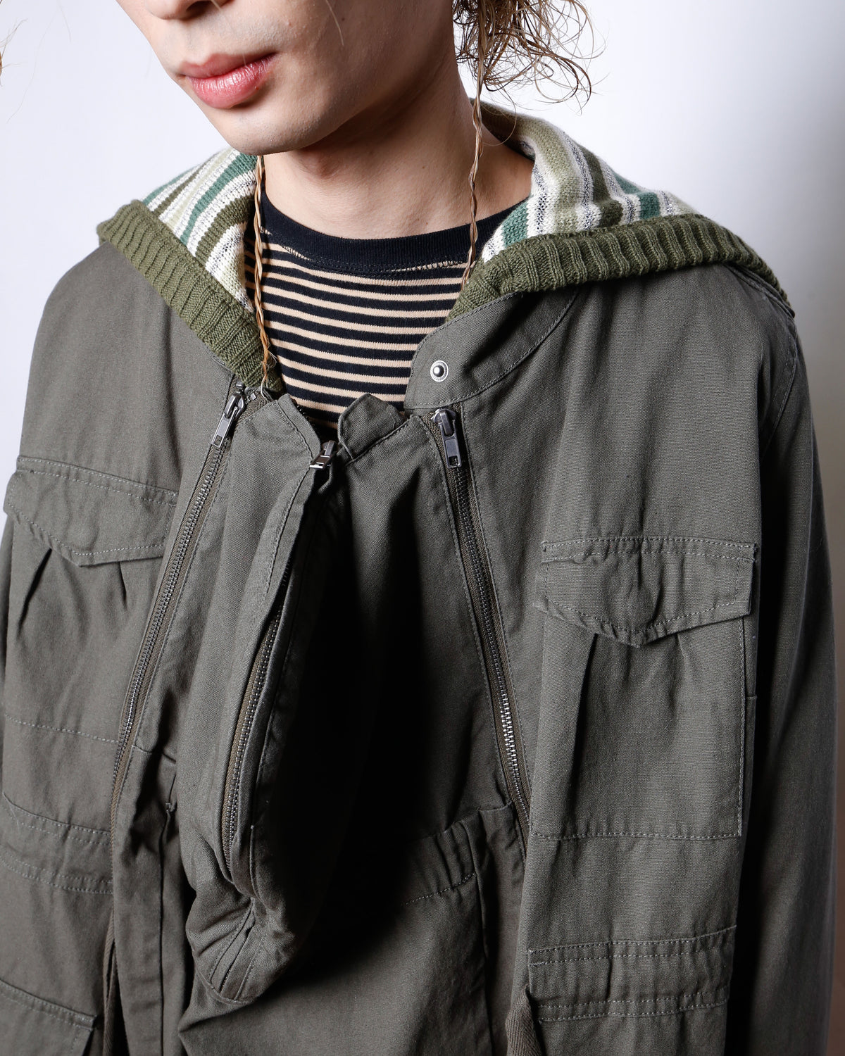 vintage deformed field jacket