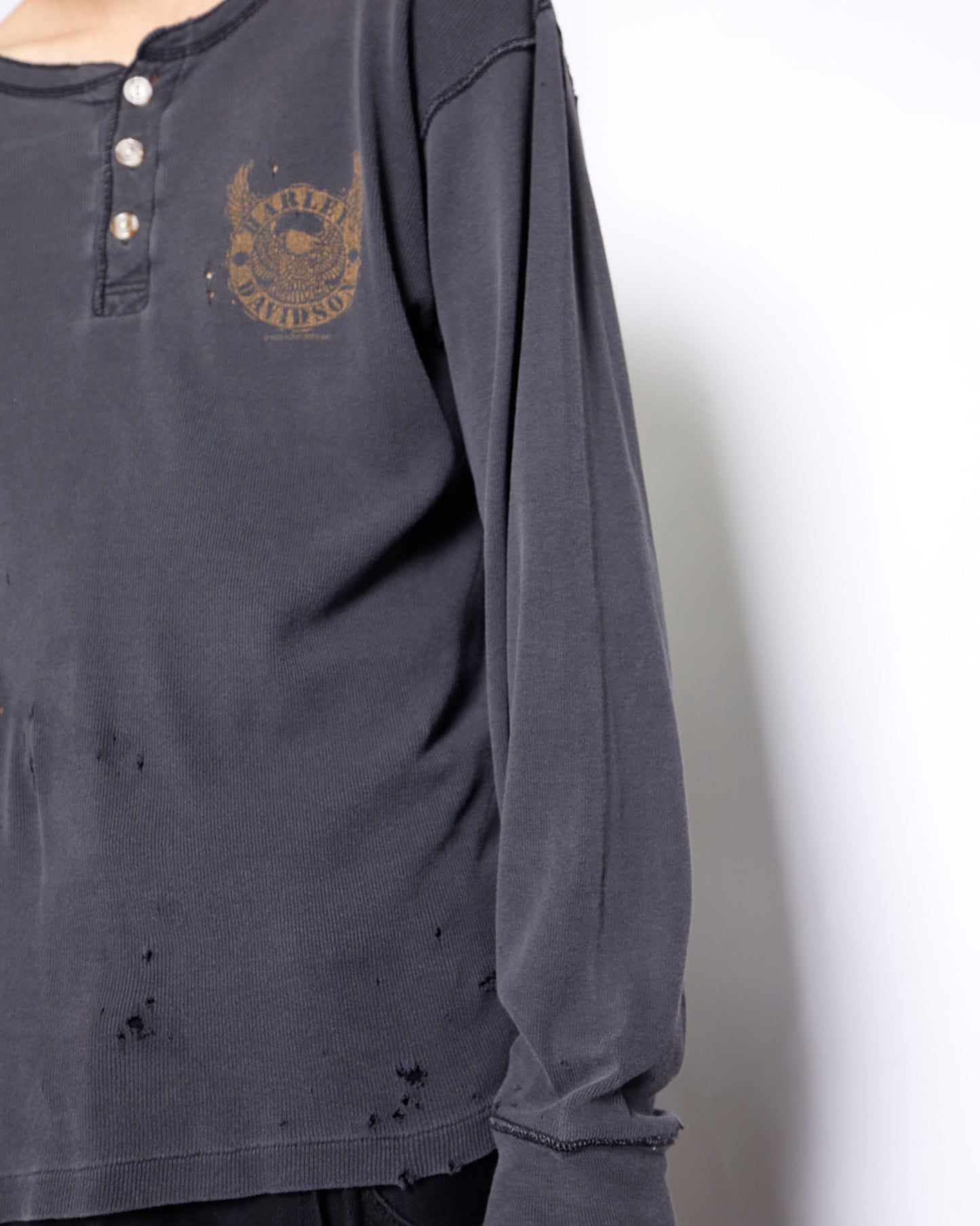 *one-off harley-davidson broken henry neck cut sew