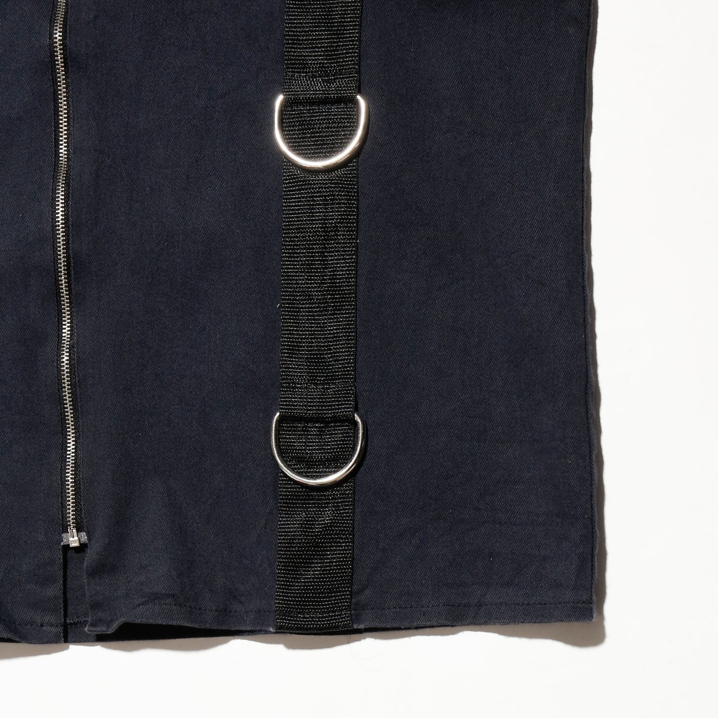 *one-off  fringe zipped bondage jacket