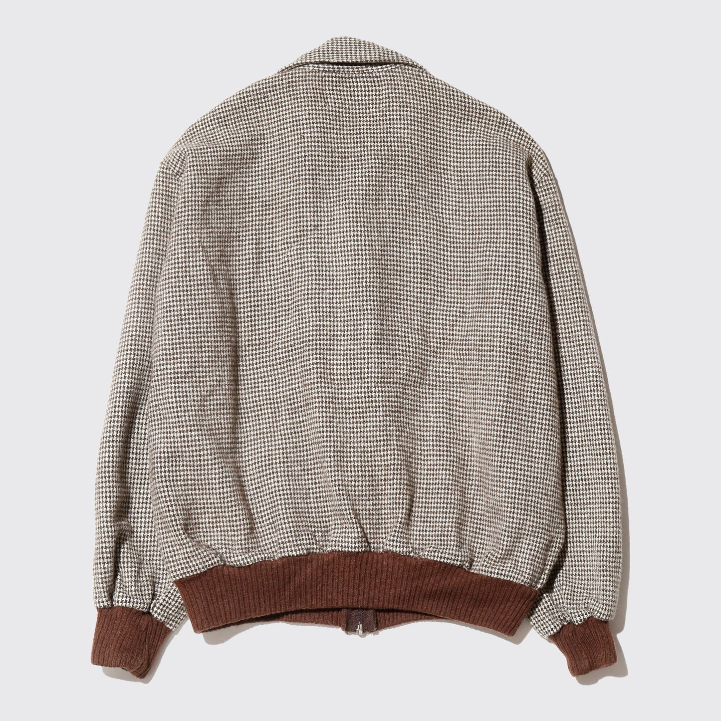 vintage herringbone wool jacket with copper badge