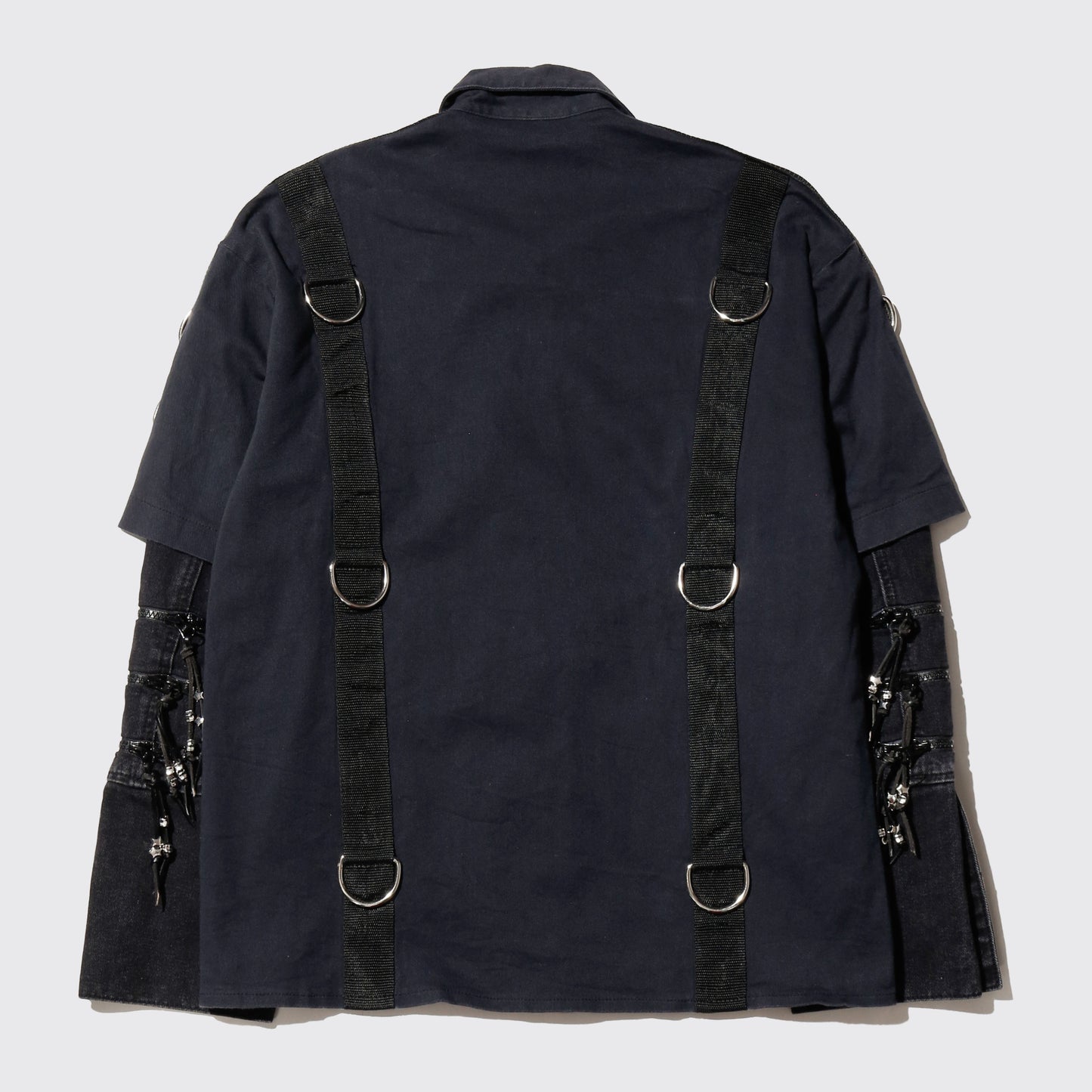 *one-off  fringe zipped bondage jacket