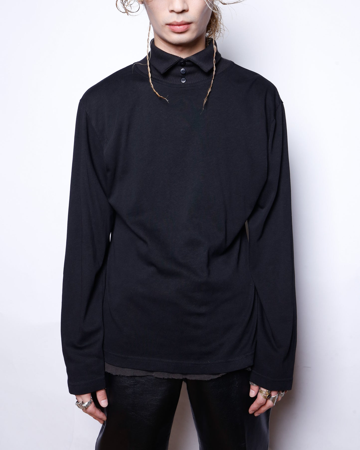 vintage hybrid polo sweater