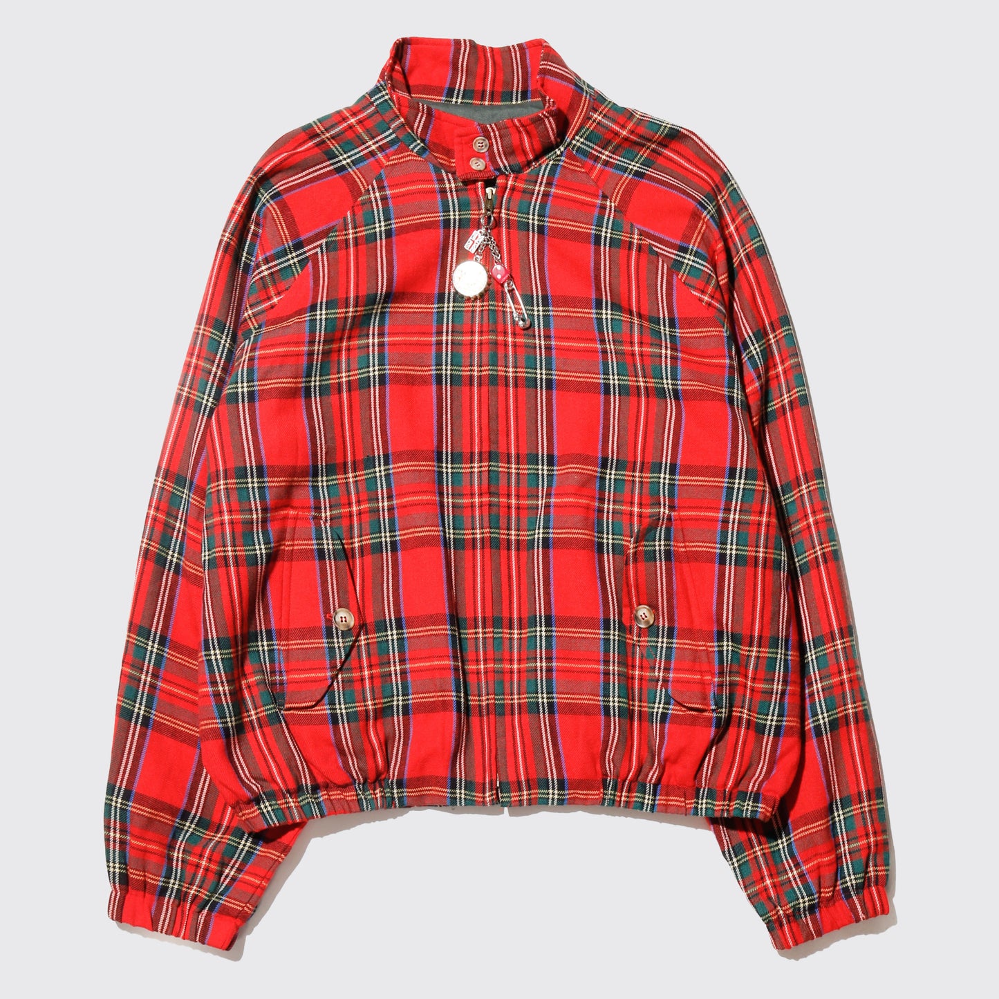 vintage 70's charm check harrington jacket