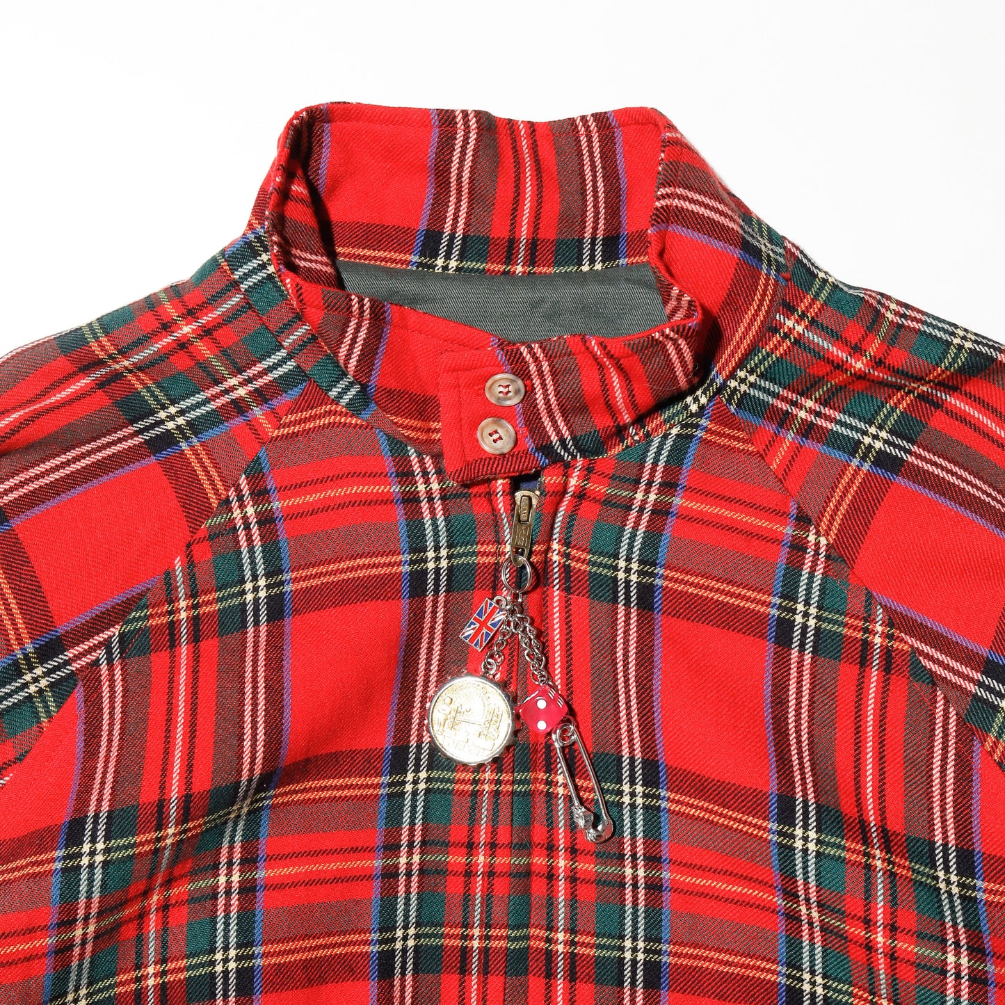 vintage 70's charm check harrington jacket