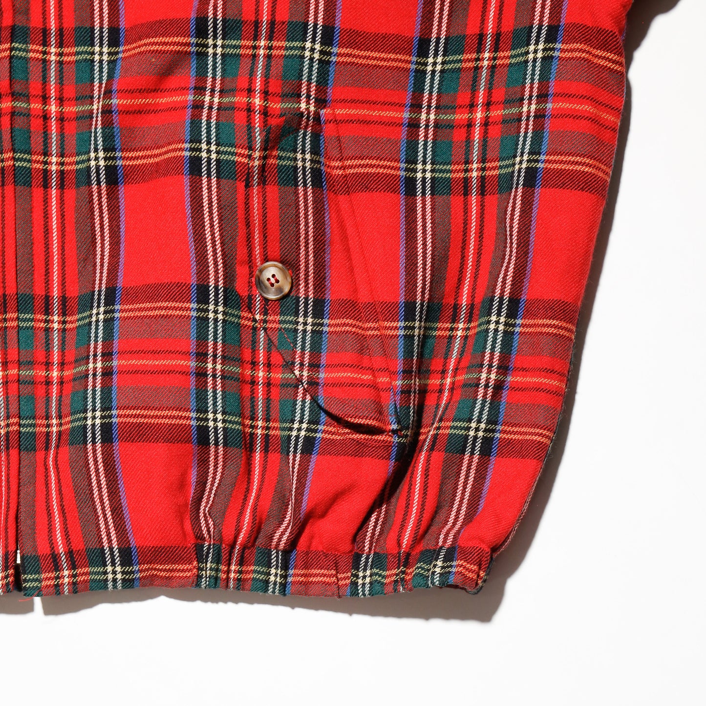 vintage 70's charm check harrington jacket