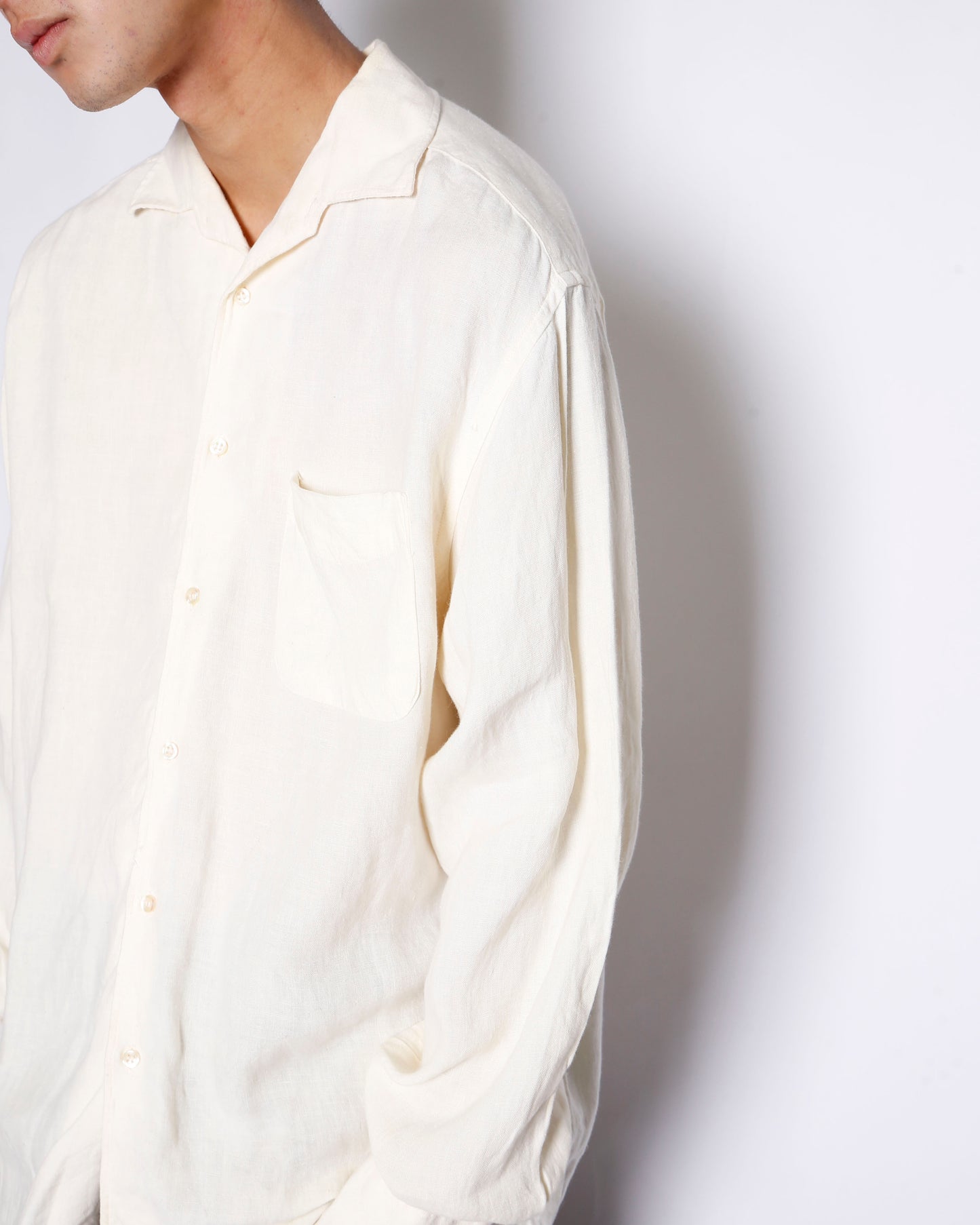 vintage euro open collar shirt
