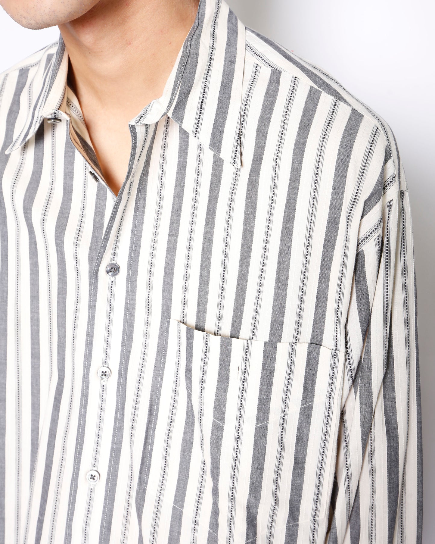vintage 90's dobby stripe shirt