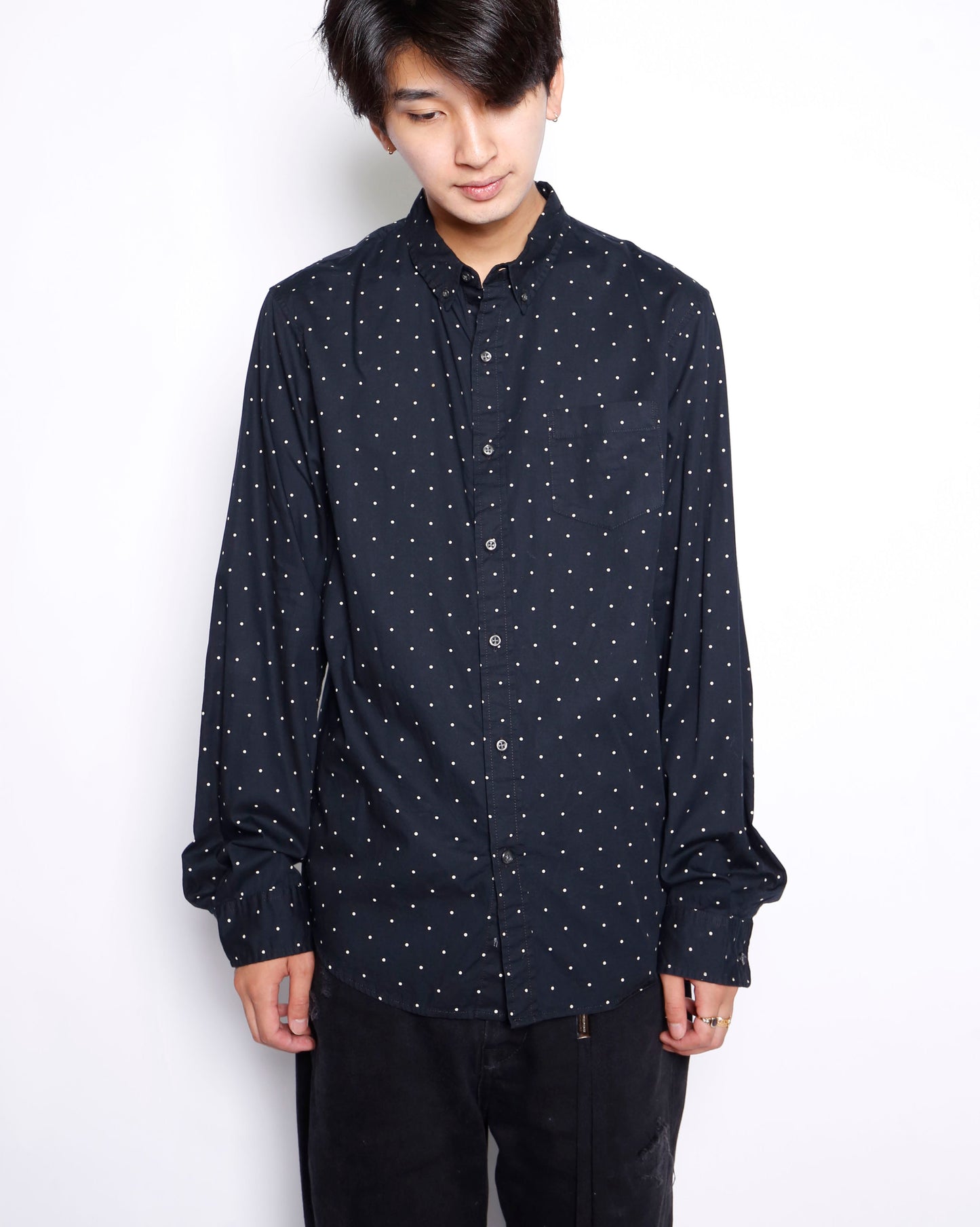 vintage ralph lauren denim&supply dots cotton shirt