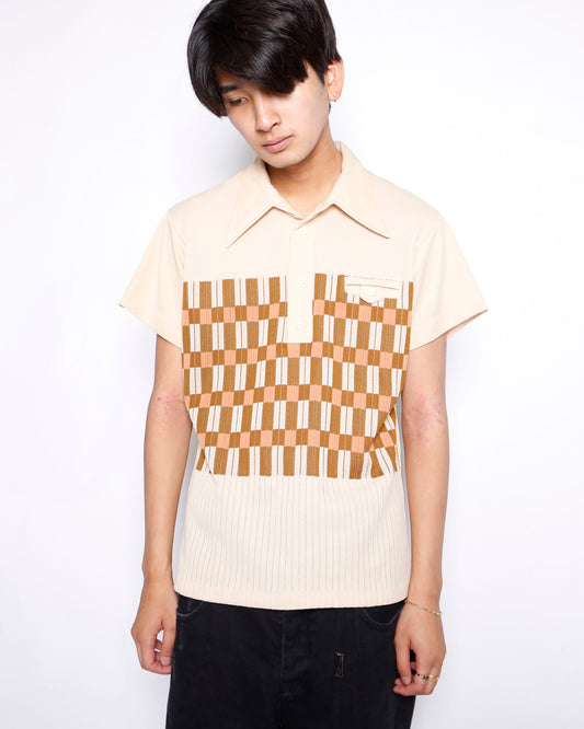 vintage 70's banlon polo h/s