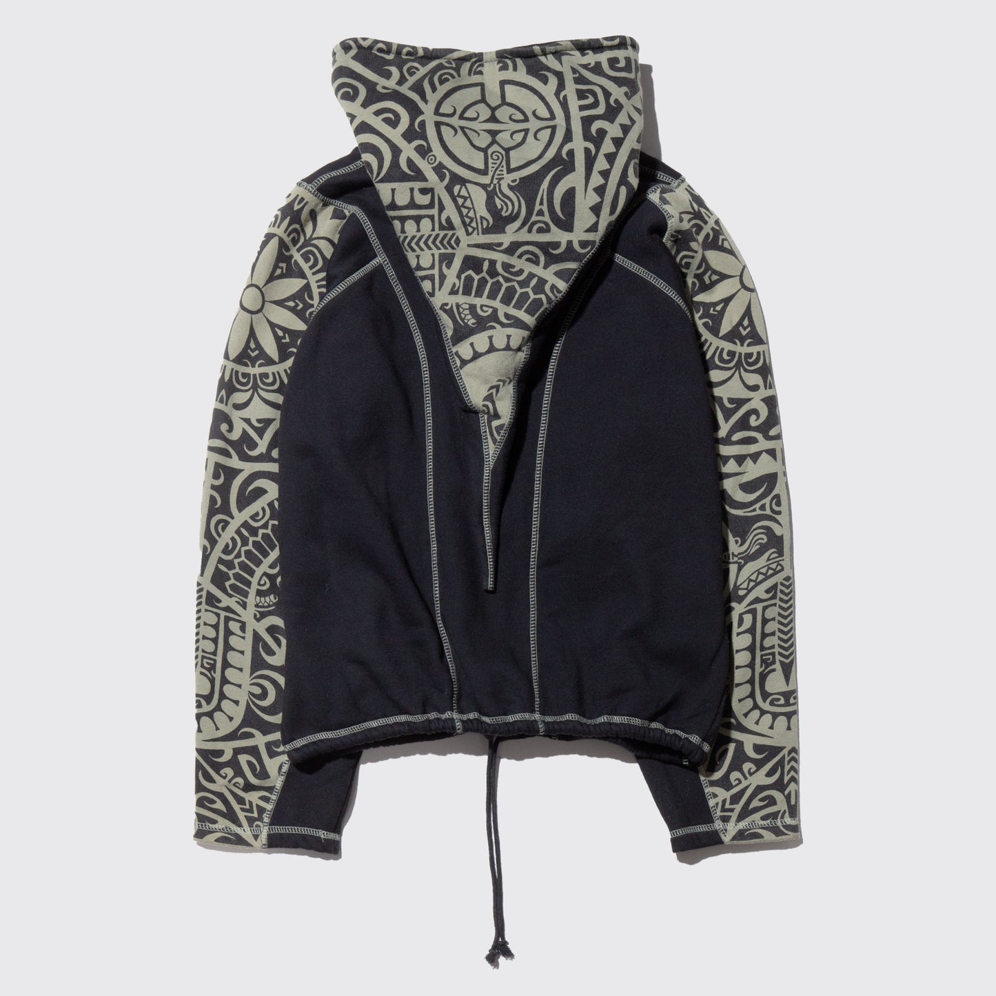 vintage tribal zipped hoodie