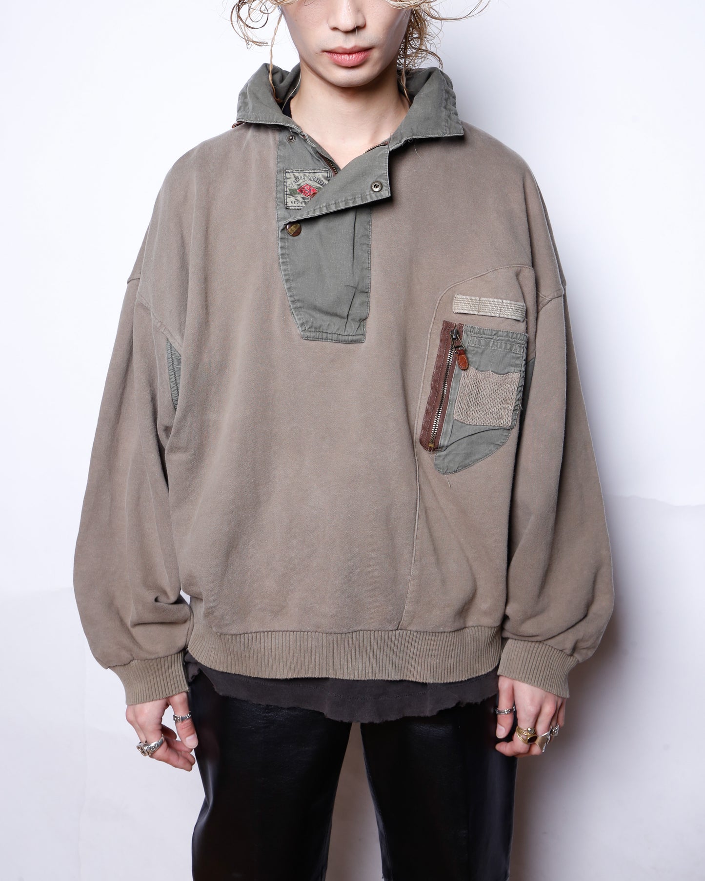 vintage layered kung fu pants