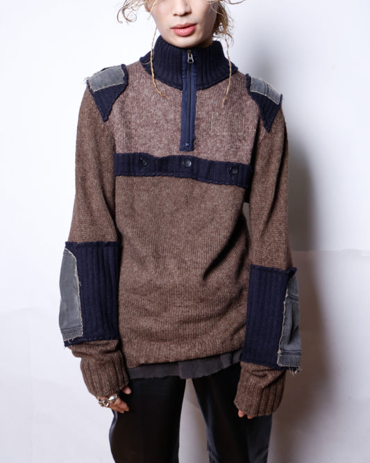 vintage napapijri hybrid commando sweater