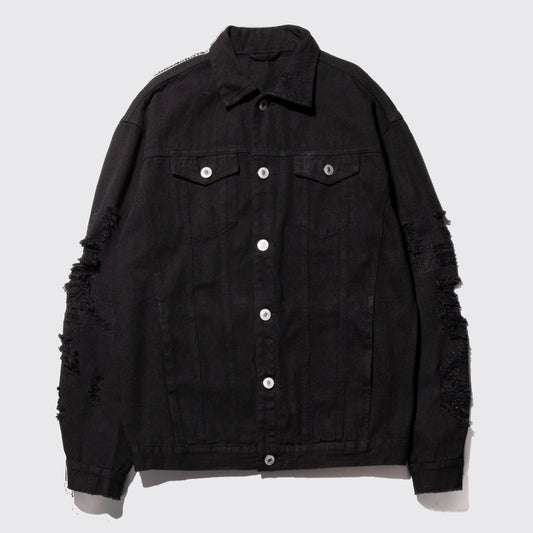 vintage broken trucker jacket