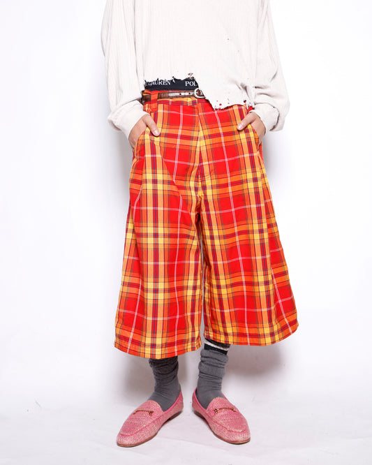 vintage check bermuda shorts, *resized