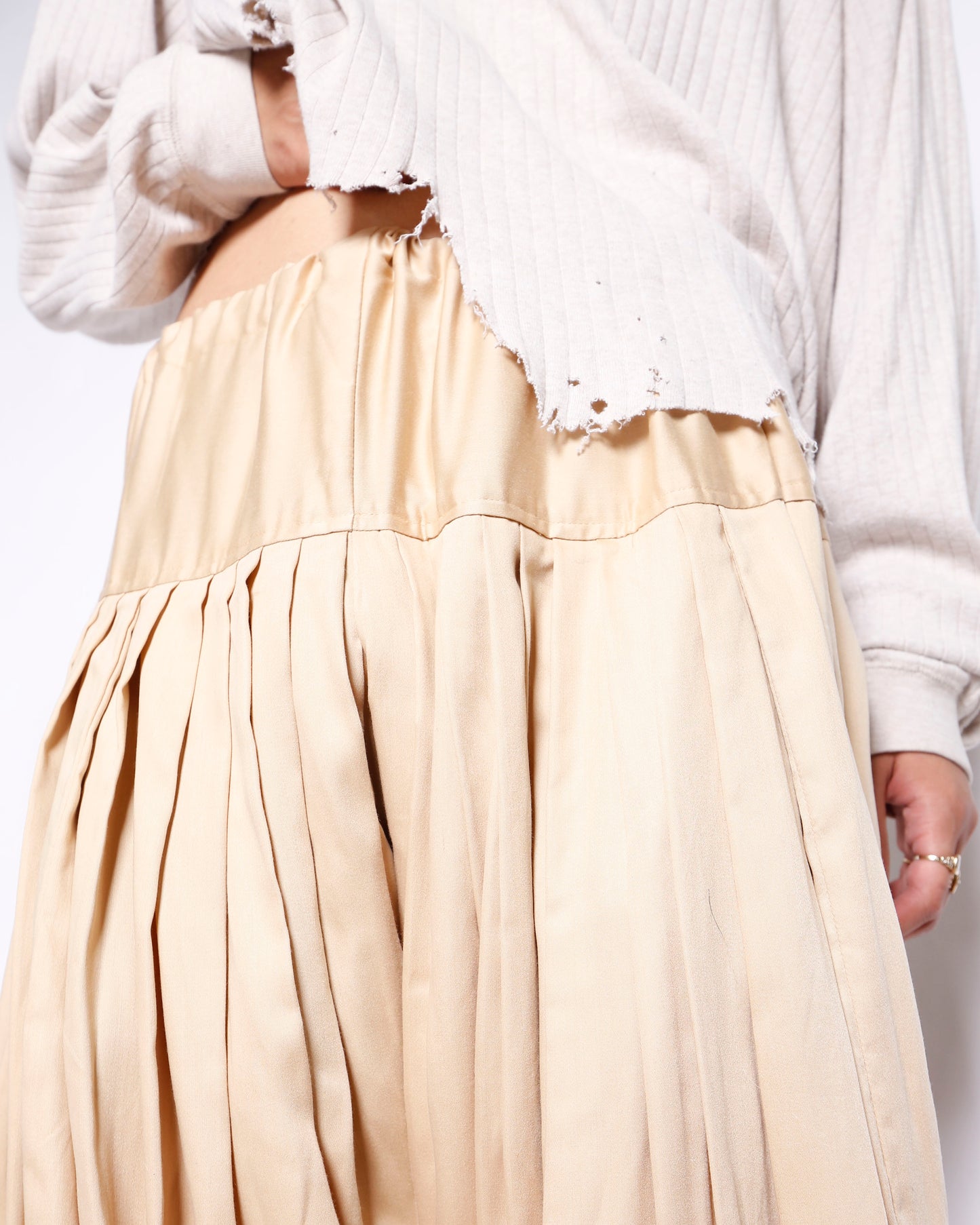 vintage pleats patiala trousers